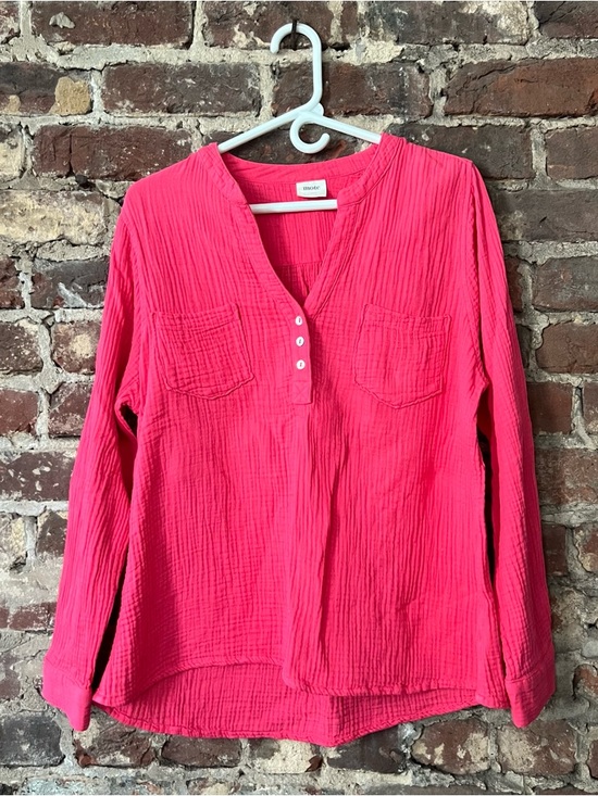 Mote Tops - Women's Long-Sleeve Tee in Hot Pink